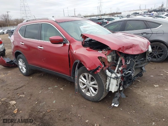 2016 Nissan Rogue SV with VIN 5N1AT2MV9GC785054, listed as a IAAI auction lot 41756914 with 163,680 mi miles. Bid and sale history available at carsss.com. Image 1.