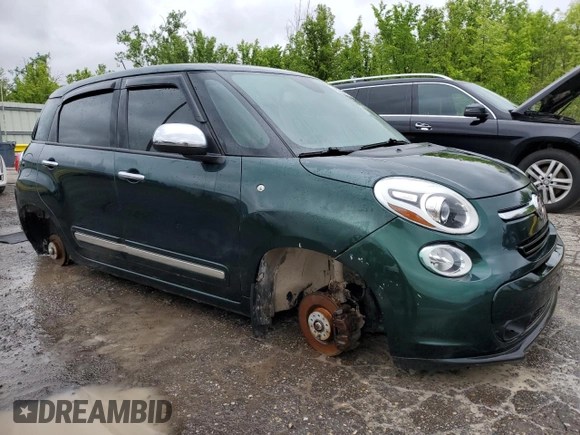 2015 FIAT 500L Lounge with VIN ZFBCFACH8FZ034455, listed as a Copart auction lot 55146135 with 69,188 mi miles and Clean title. Bid and sale history available at DreamBid. Image 4.