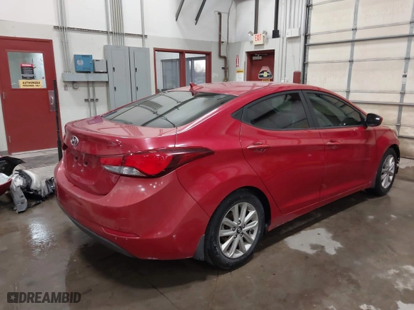 2015 Hyundai Elantra Limited with VIN KMHDH4AE9FU358075, listed as a IAAI auction lot 41760721 with 131,925 mi miles. Bid and sale history available at carsss.com. Image 4.
