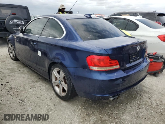 2013 BMW 1 Series 128i with VIN WBAUP7C51DVP24816, listed as a Copart auction lot 76471594 with Not Provided miles and Salvage Title. Bid and sale history available at carsss.com. Image 2.