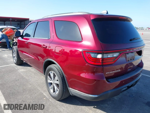 2016 Dodge Durango Limited with VIN 1C4RDHDG5GC459549, listed as a IAAI auction lot 41959863 with 93,760 mi miles. Bid and sale history available at carsss.com. Image 3.