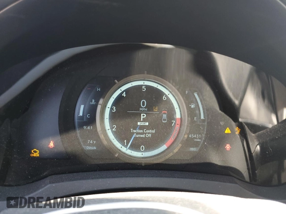 2019 Lexus IS 300 with VIN JTHC81D25K5035421, listed as a Copart auction lot 59076775 with 45,431 mi miles and Salvage title. Bid and sale history available at DreamBid. Image 9.