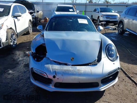 2016 Porsche 911 Turbo S with VIN WP0AD2A93GS166450, listed as a IAAI auction lot 41301144 with 23,420 mi miles. Bid and sale history available at carsss.com. Image 12.