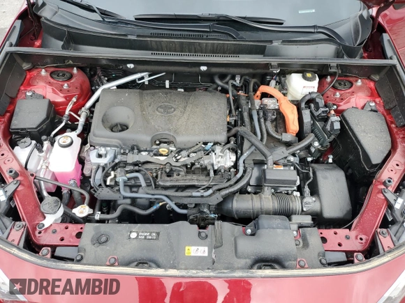 2025 Toyota RAV4 Hybrid XLE Premium with VIN 2T3B6RFV0SW084219, listed as a Copart auction lot 56178785 with 10,726 mi miles and Salvage title. Bid and sale history available at DreamBid. Image 12.