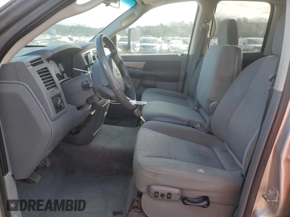 2007 Dodge Ram 2500 SLT with VIN 3D7KS28A87G823962, listed as a Copart auction lot 85490424 with 136,105 mi miles and Salvage Title. Bid and sale history available at carsss.com. Image 7.