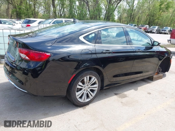 2015 Chrysler 200 Limited with VIN 1C3CCCAB1FN757236, listed as a IAAI auction lot 42041039 with 105,430 mi miles and . Bid and sale history available at DreamBid. Image 4.