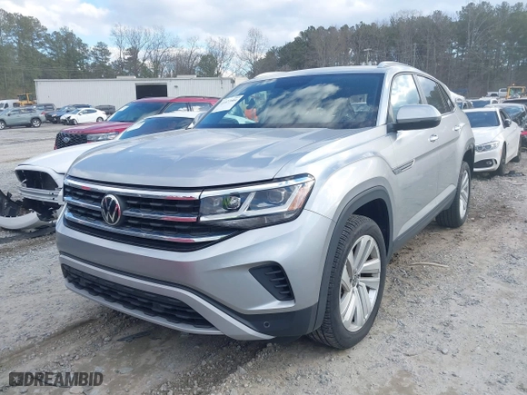 2021 Volkswagen Atlas Cross Sport 3.6L V6 SE w/Technology with VIN 1V2JE2CA9MC224456, listed as a IAAI auction lot 41427604 with 24,803 mi miles. Bid and sale history available at carsss.com. Image 17.