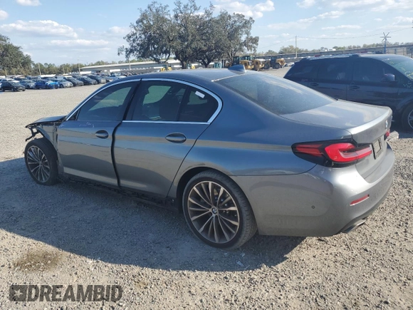 2021 BMW 5 Series 530i with VIN WBA53BH06MWX21033, listed as a Copart auction lot 47253455 with 47,635 mi miles and Salvage title. Bid and sale history available at DreamBid. Image 2.