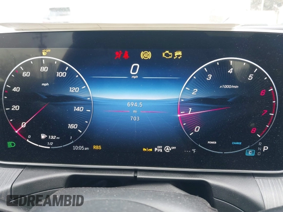 2025 Mercedes-Benz C 300 with VIN W1KAF4HB7SR253109, listed as a IAAI auction lot 41832800 with 703 mi miles and . Bid and sale history available at DreamBid. Image 7.
