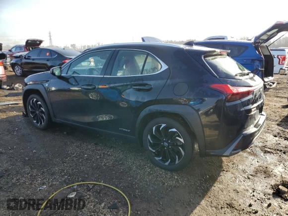 2021 Lexus UX 250h F Sport z VIN JTHR9JBH7M2041966, wystawiony jako Copart lot #49677335 z przebiegiem 27 880 mil mil oraz Szkoda całkowita • Salvage title. Historia ofert i sprzedaży dostępna na DreamBid. Obrazek 2.