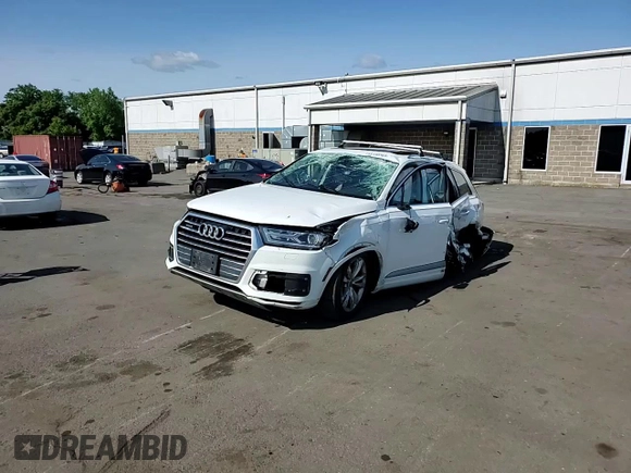 2018 Audi Q7 Premium Plus with VIN WA1LAAF72JD025331, listed as a Copart auction lot 59190365 with 125,472 mi miles and Salvage title. Bid and sale history available at DreamBid. Image 13.