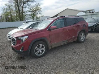 2018 GMC Terrain SLE z VIN 3GKALTEV2JL338123, wystawiony jako Copart lot #56688355 z przebiegiem 69 453 mil mil oraz Szkoda całkowita • Salvage title. Historia ofert i sprzedaży dostępna na DreamBid. Obrazek 1.