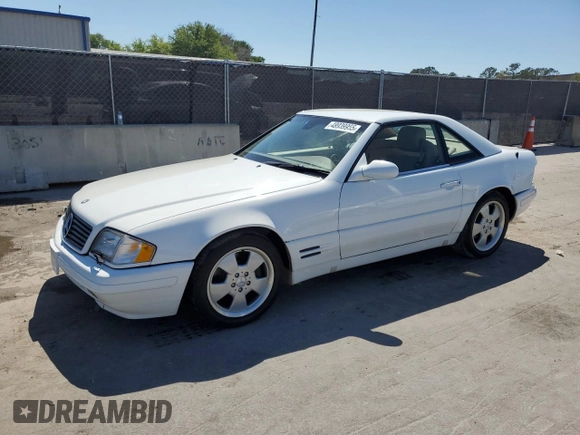 1999 Mercedes-Benz SL 500 z VIN WDBFA68F2XF179425, wystawiony jako Copart lot #48939955 z przebiegiem 117 379 mil mil oraz Szkoda całkowita • Salvage title. Historia ofert i sprzedaży dostępna na DreamBid. Obrazek 1.