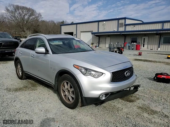 2017 Infiniti QX70 with VIN JN8CS1MW4HM413947, listed as a Copart auction lot 44513185 with 75,049 mi miles and Salvage Title. Bid and sale history available at carsss.com. Image 12.