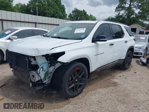 2019 Chevrolet Traverse Premier with VIN 1GNERKKW5KJ287770, listed as a IAAI auction lot 42164590 with 71,770 mi miles. Bid and sale history available at carsss.com. Image 2.