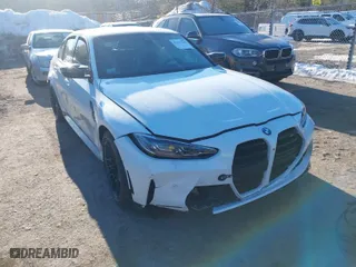 2024 BMW M3 Competition xDrive with VIN WBS43AY04RFT49362, listed as a IAAI auction lot 41691688 with 1 mi miles. Bid and sale history available at carsss.com. Image 1.