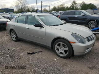 2003 Infiniti G35 with VIN JNKCV51E03M307315, listed as a Copart auction lot 53795635 with 166,050 mi miles and Salvage Title. Bid and sale history available at DreamBid. Image 4.