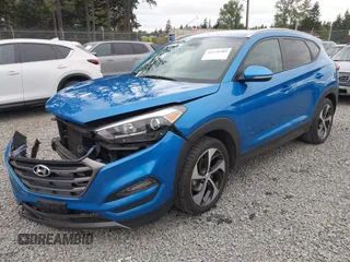 2016 Hyundai Tucson Eco with VIN KM8J3CA24GU037886, listed as a IAAI auction lot 42128589 with 95,891 mi miles. Bid and sale history available at carsss.com. Image 17.