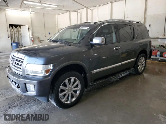 2008 Infiniti QX56 z VIN 5N3AA08C58N912480, wystawiony jako Copart lot #58962025 z przebiegiem 325 726 mil mil oraz Szkoda całkowita • Salvage title. Historia ofert i sprzedaży dostępna na DreamBid. Obrazek 1.