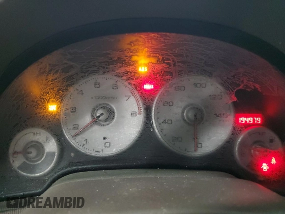 2003 Acura RSX with VIN JH4DC53803C005885, listed as a Copart auction lot 44581375 with 194,979 mi miles and Salvage Title. Bid and sale history available at carsss.com. Image 9.