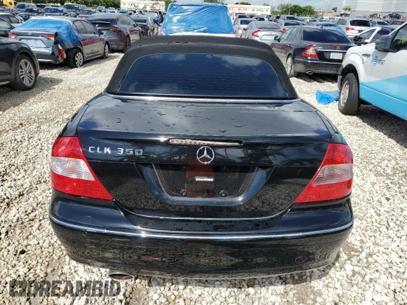2008 Mercedes-Benz CLK 350 with VIN WDBTK56F18F238320, listed as a Copart auction lot 76058334 with 74,567 mi miles and Salvage Title. Bid and sale history available at DreamBid. Image 6.