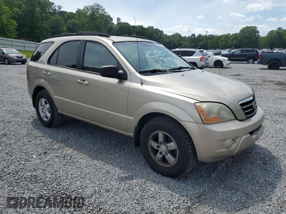 2007 Kia Sorento LX with VIN KNDJD736X75717813, listed as a Copart auction lot 56456025 with 145,722 mi miles and Salvage title. Bid and sale history available at DreamBid. Image 4.