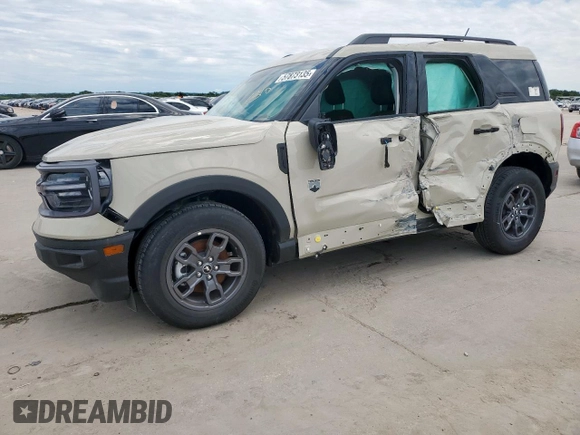 2024 Ford Bronco Sport Big Bend z VIN 3FMCR9B66RRF55410, wystawiony jako Copart lot #57873135 z przebiegiem 535 mil mil oraz Szkoda całkowita • Salvage title. Historia ofert i sprzedaży dostępna na DreamBid. Obrazek 1.