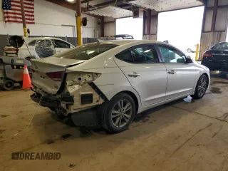 2018 Hyundai Elantra SEL with VIN 5NPD84LF8JH249832, listed as a Copart auction lot 53892665 with 38,809 mi miles and Salvage Title. Bid and sale history available at DreamBid. Image 3.