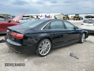 2017 Audi A8 with VIN WAU44AFD1HN017391, listed as a Copart auction lot 54144125 with 48,183 mi miles and Salvage title. Bid and sale history available at DreamBid. Image 3.