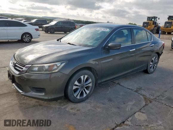 2013 Honda Accord LX z VIN 1HGCR2F39DA142218, wystawiony jako Copart lot #55621635 z przebiegiem 109 215 mil mil oraz Szkoda całkowita • Salvage title. Historia ofert i sprzedaży dostępna na DreamBid. Obrazek 1.