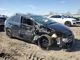 2012 Toyota Prius One with VIN JTDKN3DU7C1613014, listed as a Copart auction lot 47034215 with 0 mi miles and Salvage Title. Bid and sale history available at carsss.com. Image 4.