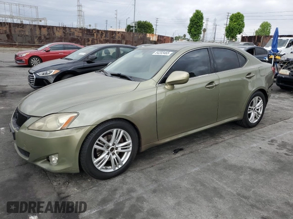 2008 Lexus IS with VIN JTHBK262382064684, listed as a Copart auction lot 54203465 with Not Provided miles and Salvage Title. Bid and sale history available at carsss.com. Image 1.