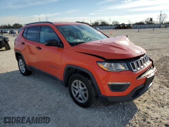 2017 Jeep Compass Sport with VIN 3C4NJCAB3HT690720, listed as a Copart auction lot 88251275 with 84,292 mi miles and Salvage Title. Bid and sale history available at carsss.com. Image 4.