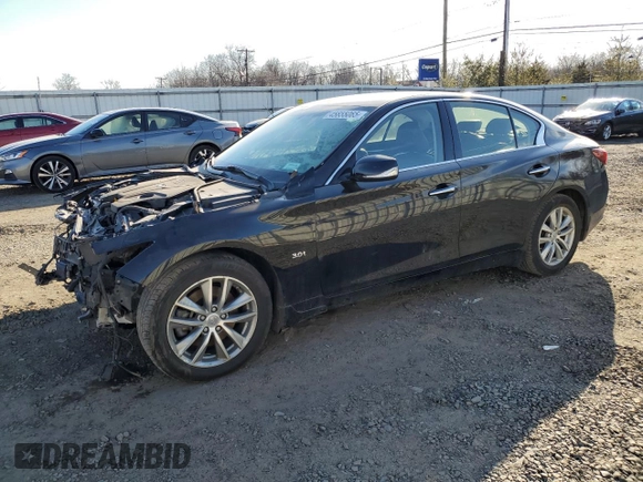 2020 Infiniti Q50 Pure with VIN JN1EV7AR0LM252893, listed as a Copart auction lot 45655065 with 70,771 mi miles and Salvage title. Bid and sale history available at DreamBid. Image 1.