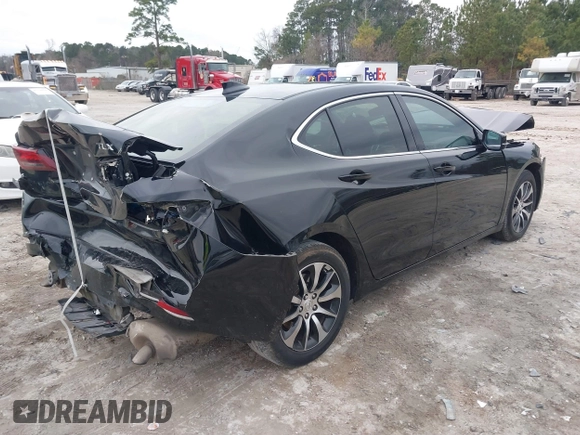2017 Acura TLX with VIN 19UUB1F3XHA006883, listed as a IAAI auction lot 41378116 with 113,469 mi miles. Bid and sale history available at carsss.com. Image 4.