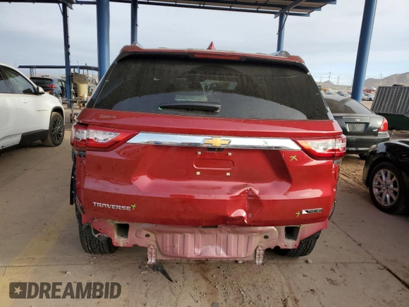 2018 Chevrolet Traverse Premier with VIN 1GNERKKW4JJ141004, listed as a Copart auction lot 44819645 with 26,175 mi miles and Salvage Title. Bid and sale history available at carsss.com. Image 6.