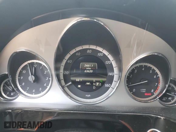 2013 Mercedes-Benz E 550 Sport with VIN WDDHF9BB8DA759750, listed as a Copart auction lot 59177825 with 63,620 mi miles and Salvage title. Bid and sale history available at DreamBid. Image 9.