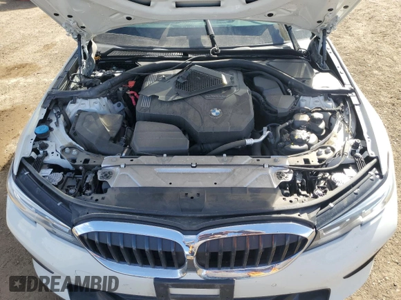 2021 BMW 3 Series 330i xDrive with VIN 3MW5R7J06M8C11375, listed as a Copart auction lot 49485275 with 55,146 mi miles and Salvage Title. Bid and sale history available at DreamBid. Image 12.