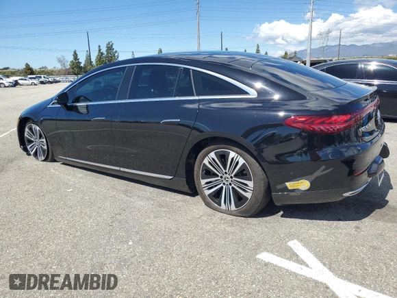 2022 Mercedes-Benz EQS with VIN W1KCG2DB1NA014402, listed as a Copart auction lot 48936474 with 20,081 mi miles and Salvage Title. Bid and sale history available at carsss.com. Image 2.