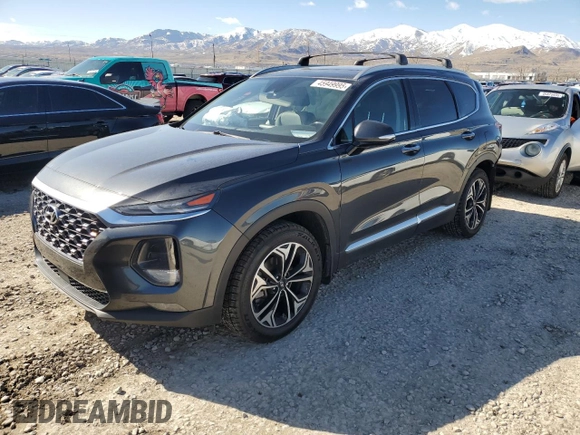 2020 Hyundai Santa Fe SEL with VIN 5NMS3CAA9LH219214, listed as a Copart auction lot 45949995 with 82,567 mi miles and Salvage Title. Bid and sale history available at carsss.com. Image 1.
