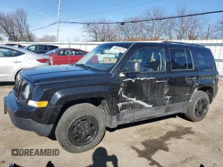 2016 Jeep Patriot Sport with VIN 1C4NJPBAXGD634002, listed as a Copart auction lot 46974475 with 112,109 mi miles and Salvage title. Bid and sale history available at DreamBid. Image 1.