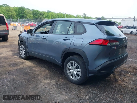 2023 Toyota Corolla Cross L with VIN 7MUAAAAGXPV060044, listed as a IAAI auction lot 42289062 with 29,837 mi miles and . Bid and sale history available at DreamBid. Image 3.