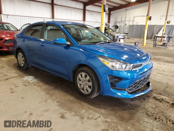 2022 Kia Rio S with VIN 3KPA24AD4NE452586, listed as a Copart auction lot 51971615 with 59,602 mi miles and Salvage Title. Bid and sale history available at carsss.com. Image 4.