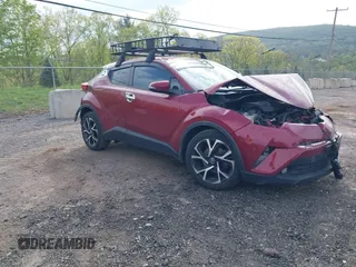 2018 Toyota C-HR XLE with VIN NMTKHMBX7JR010783, listed as a IAAI auction lot 42173610 with 93,320 mi miles and . Bid and sale history available at DreamBid. Image 1.