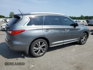 2015 Infiniti QX60 with VIN 5N1AL0MM4FC512128, listed as a Copart auction lot 57683725 with 148,406 mi miles and Salvage title. Bid and sale history available at DreamBid. Image 3.