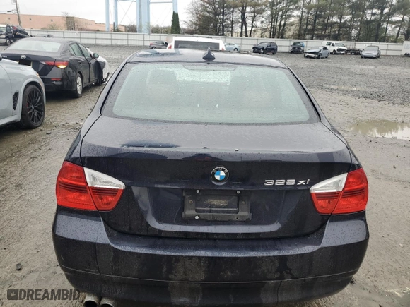 2008 BMW 3 Series 328xi with VIN WBAVC93558K039883, listed as a Copart auction lot 52003785 with 162,015 mi miles and Salvage Title. Bid and sale history available at carsss.com. Image 6.