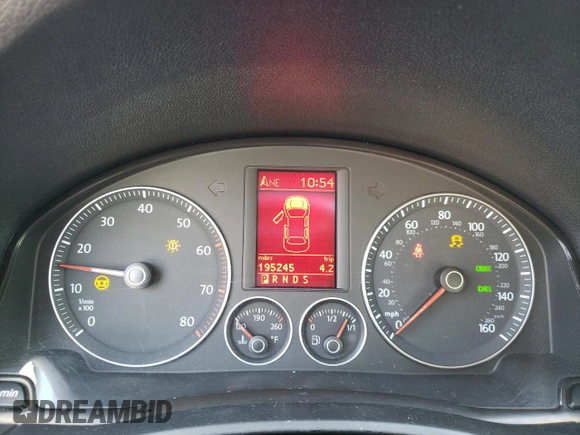 2005 Volkswagen Jetta 2.5L with VIN 3VWDF71K65M604016, listed as a Copart auction lot 45296275 with 195,245 mi miles and Salvage title. Bid and sale history available at DreamBid. Image 9.