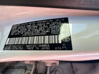 2012 Toyota Yaris L with VIN JTDKTUD36CD523080, listed as a Copart auction lot 80987914 with 134,041 mi miles and Clean Title. Bid and sale history available at carsss.com. Image 10.