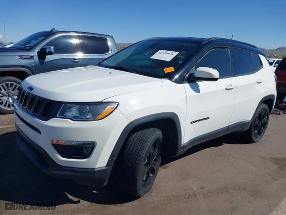 2020 Jeep Compass Latitude with VIN 3C4NJDBBXLT203932, listed as a IAAI auction lot 41830978 with 49,421 mi miles. Bid and sale history available at carsss.com. Image 17.