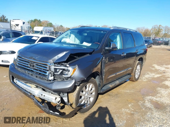 2019 Toyota Sequoia Platinum with VIN 5TDDY5G17KS167851, listed as a IAAI auction lot 41088983 with 95,361 mi miles. Bid and sale history available at carsss.com. Image 17.